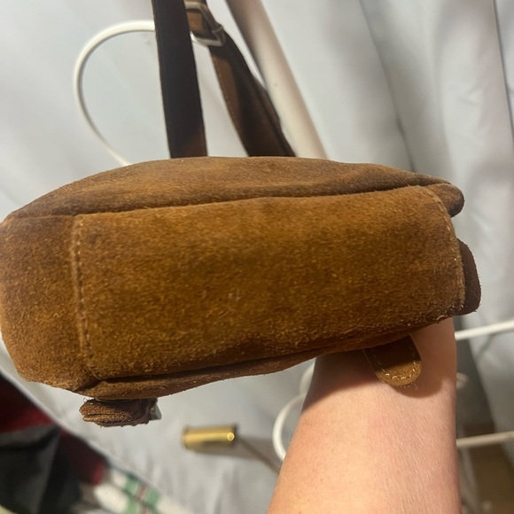 Quiksilver Suede Brown Crossbody Bag - Picture 6 of 10